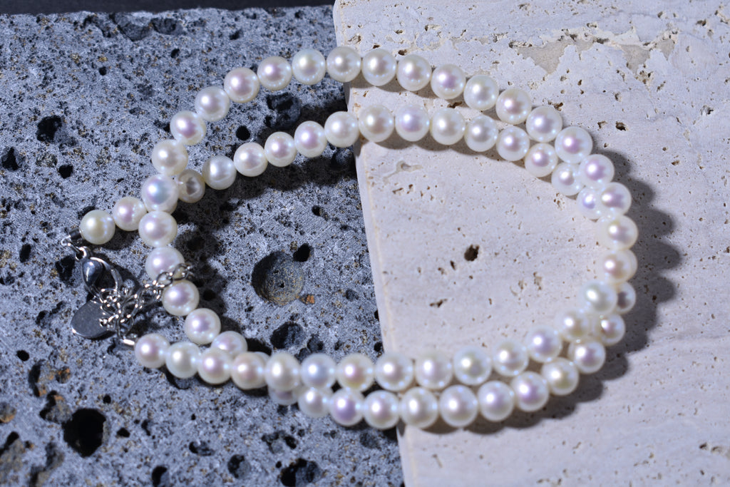 Pink AK Freshwater Pearl Necklace – 5–6 mm Pearls